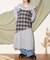 【CIAOPANIC TYPY】パッチワークチェックロングワンピース