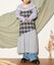 【CIAOPANIC TYPY】パッチワークチェックロングワンピース