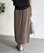 プリーツナロースカート
