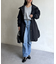 Vネック袖リブざっくりプルオーバー