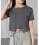 【RAY CASSIN】ピグメント切替刺繍Tシャツ
