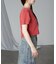 【RAY CASSIN】ピグメント切替刺繍Tシャツ