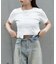 【RAY CASSIN】ピグメント切替刺繍Tシャツ