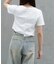 【RAY CASSIN】ピグメント切替刺繍Tシャツ