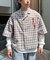 【CIAOPANIC TYPY】刺繍チェックシャツ