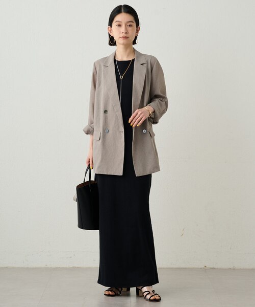▶新品未使用 / Loungedress リブノースリーブワンピース LOUNGEDRESS（ラウンジドレス）の「リブノースリーブワンピース