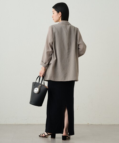 ▶新品未使用 / Loungedress リブノースリーブワンピース LOUNGEDRESS（ラウンジドレス）の「アシメリブワンピース
