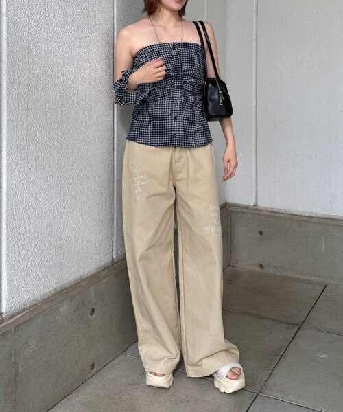 mystic】刺繍チノパンツ｜パルグループアウトレットのアウトレット通販