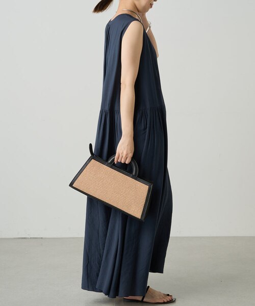 新品　【Loungedress】スキッパーノースリギャザーワンピース Loungedress】スキッパーノースリギャザーワンピース｜パル