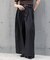 【RAY CASSIN】ベルト付きワイドタックスラックスパンツ