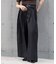 【RAY CASSIN】ベルト付きワイドタックスラックスパンツ