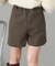 【RAY CASSIN】レザーハーフパンツ