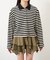 【RAY CASSIN】ベロアボーダーポロルーズTシャツ