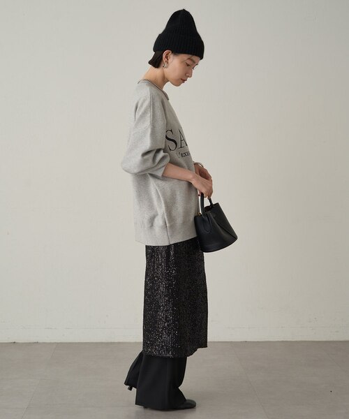 LOUNGEDRESS スパンコールスリットスカート Loungedress】スパンコールスリットスカート｜パルグループ