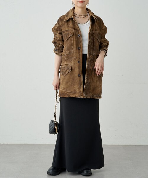 【Loungedress】【ainode】hinaseレザーライクブルゾン Loungedress】【ainode】hinaseレザーライクブルゾン｜パルグループ