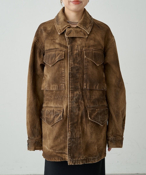 Loungedress】【ainode】hinaseレザーライクブルゾン｜パルグループ