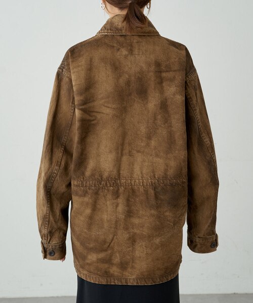 Loungedress】【ainode】hinaseレザーライクブルゾン｜パルグループ