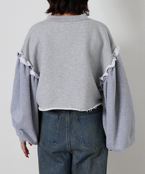 CIAOPANIC TYPY】ボリュームスリーブZIPスウェットカーディガ