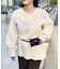 【mystic】モヘアライクベルトポーチ付きニット