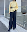 【mystic】モヘアライクベルトポーチ付きニット