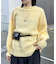 【mystic】モヘアライクベルトポーチ付きニット
