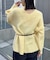 【mystic】モヘアライクベルトポーチ付きニット
