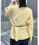 【mystic】モヘアライクベルトポーチ付きニット