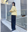 【mystic】モヘアライクベルトポーチ付きニット