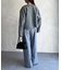 ベルト付きタックワイドパンツ