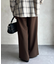 ベルト付きタックワイドパンツ