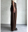 ベルト付きタックワイドパンツ