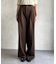 ベルト付きタックワイドパンツ