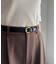 ベルト付きタックワイドパンツ