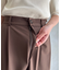 ベルト付きタックワイドパンツ