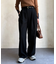 ベルト付きタックワイドパンツ