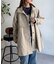 ケープ付き軽量メルトンミドルコート