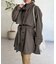 ケープ付き軽量メルトンミドルコート
