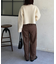 タックストレートスラックス