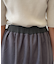 スエード×リブナロースカート
