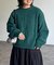 同色花柄ジャガードニット