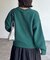 同色花柄ジャガードニット