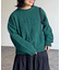 同色花柄ジャガードニット