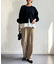 カットタックテーパードパンツ