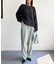 カットタックテーパードパンツ