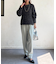 カットタックテーパードパンツ