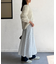 レイヤードフレアレーススカート