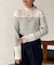 袖口ボタンハイネックプルオーバー