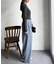 袖口ボタンハイネックプルオーバー