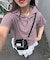 【Ciaopanic】ボーダーフーディーTOPS