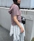 【Ciaopanic】ボーダーフーディーTOPS